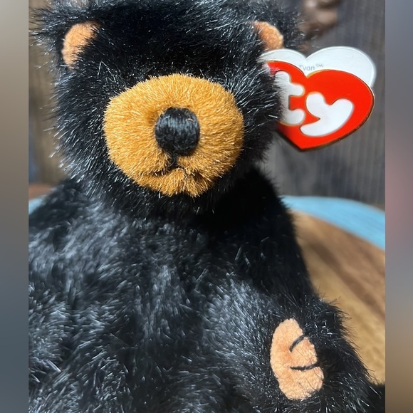 Ty Beanie Baby Ivan Jointed Black Bear 8” Plush Stuffed Animal Vintage 1993 - Picture 9 of 13